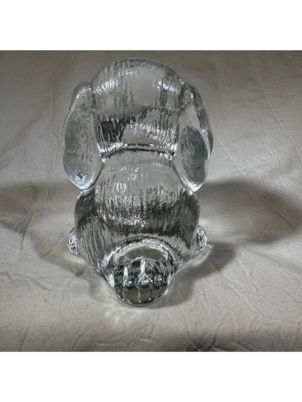 Goebel Puppy Dog Lead Crystal Paperweight Figurine Vintage 1980s  West Germany - Picture 5 of 8
